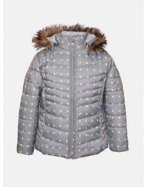 Girls  Quilted Jacket Dotted ice